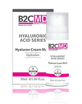 B2CMD Hyaluronic Acid Hyaluron Cream Mask - Çok Kuru Ve Olgun Ciltler İçin Hyaluronik Asit İçerikli Krem Maske