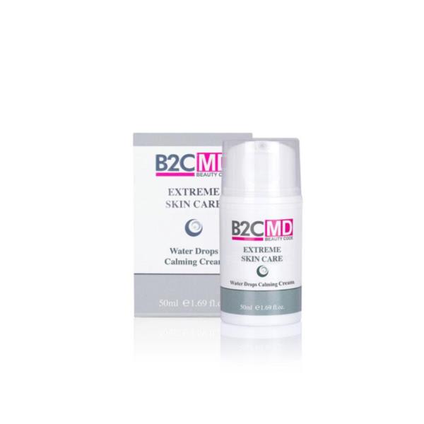 B2CMD Extreme Water Drops Calming Cream / Hassas Dahil Tüm Ciltlere Sakinleştirici, Yüksek Nem Etkili Su Bombası Efektli Cilt Kremi 50ml